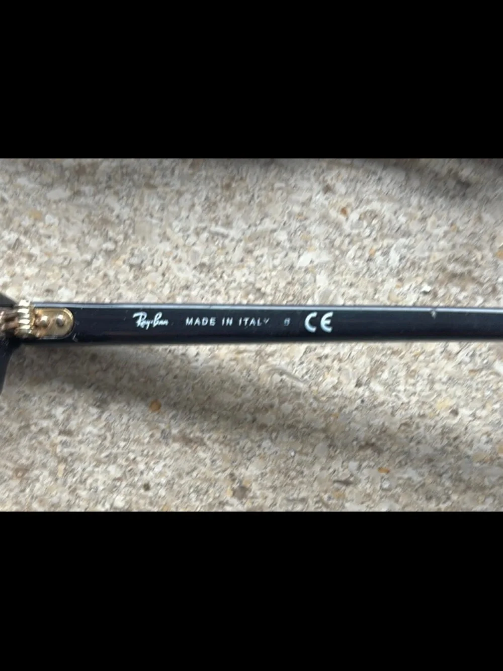 Ray-Ban Black & Gold Clubmaster Sunglasses with Dark Green Lenses